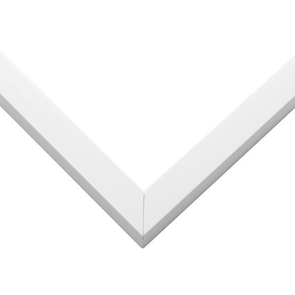 11x34 Shadow Box Frame White 1 inches Deep Real Wood Contemporary